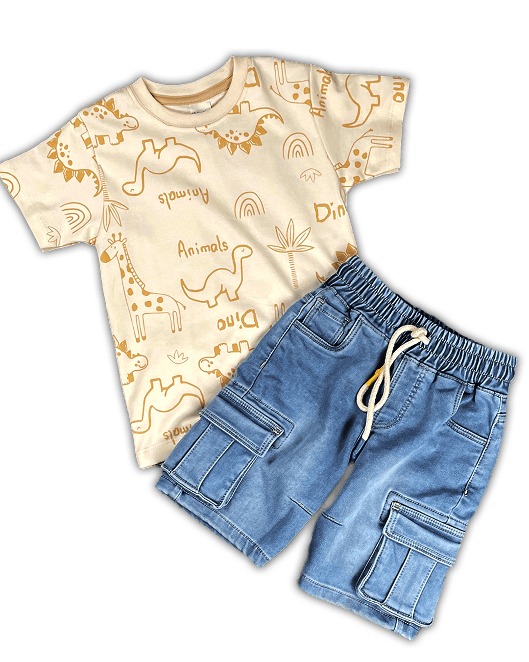 Pack Polo Dino + Short Cargo